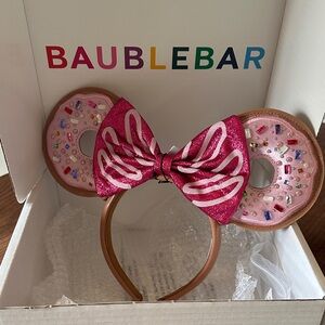 BaubleBar Disney Donut Minnie Ear Headband